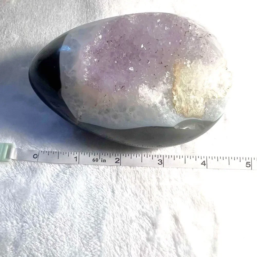 Amethyst Geode Crystal Egg
